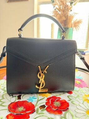 Authentic Saint Laurent Cassandra Mini Top Handle